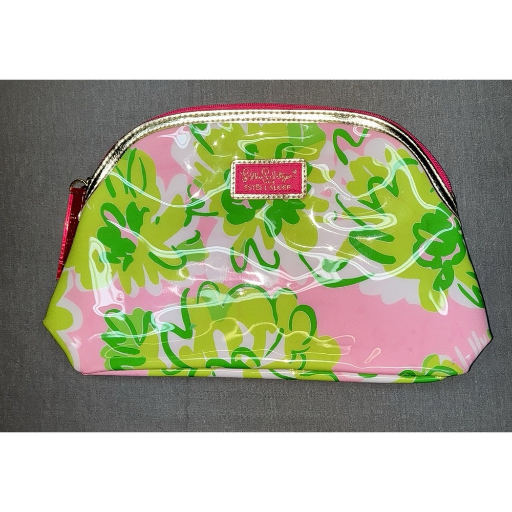 LILLY PULITZER For Estee Lauder Makeup Case/Pouch/Cosmetic Bag 10"x 7"x 3
